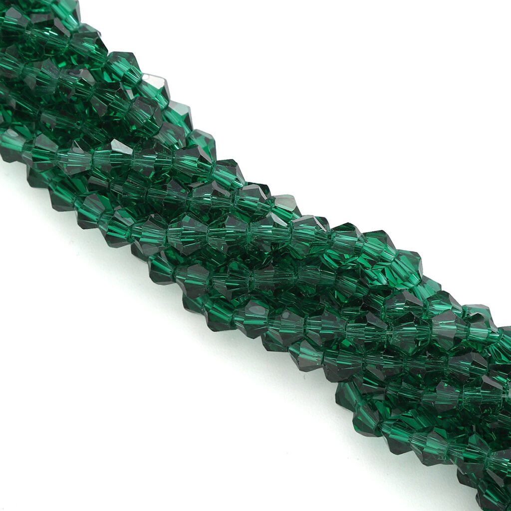 bicone peacock green