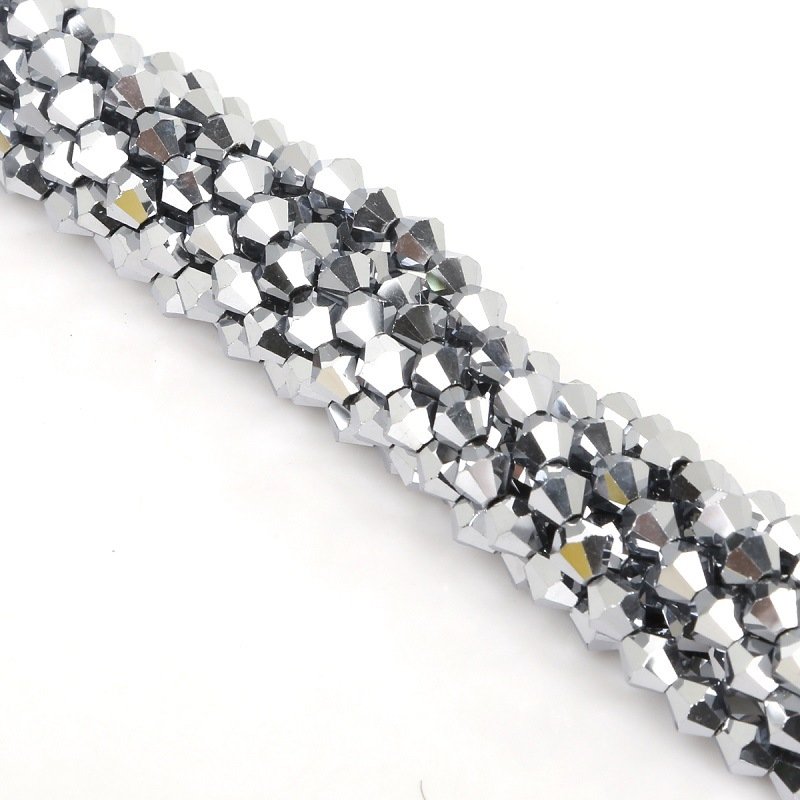 bicone silver