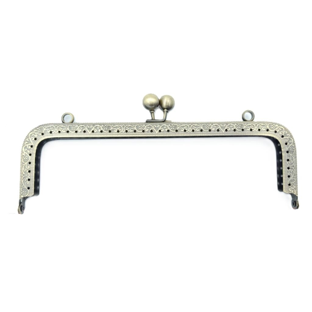 bronze 20cm metal frame clasp for beaded bags