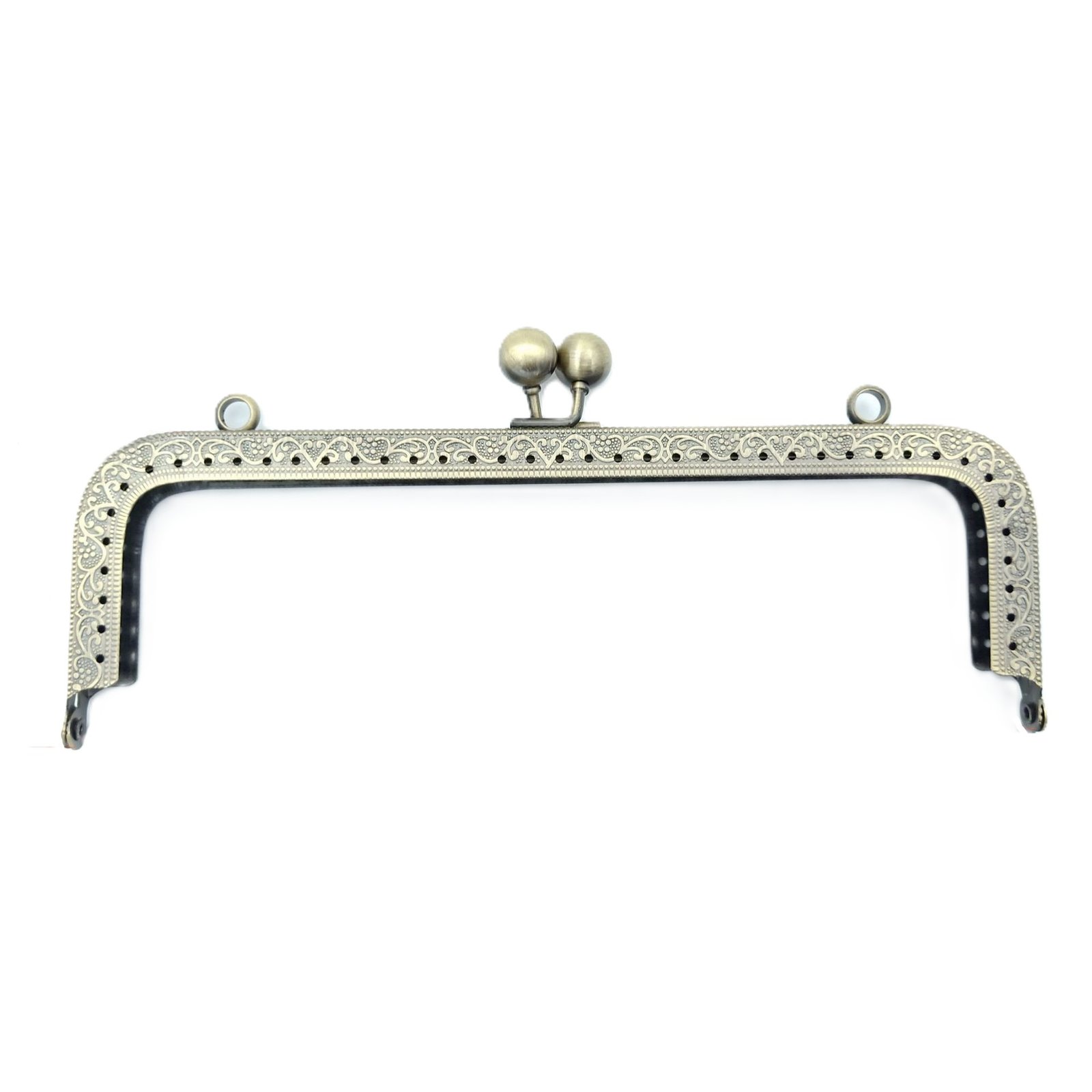 bronze 20cm metal frame clasp for beaded bags