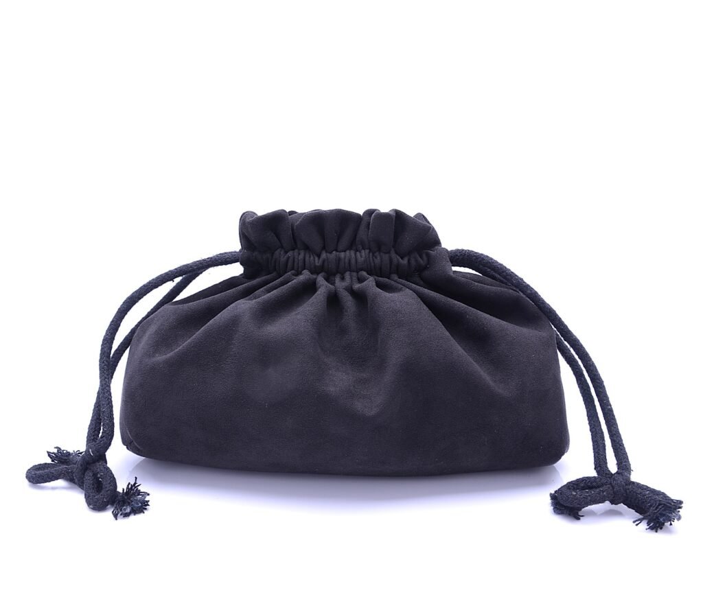 Removable Velvet Drawstring Pouch for Flocked Beaded Net Bag
