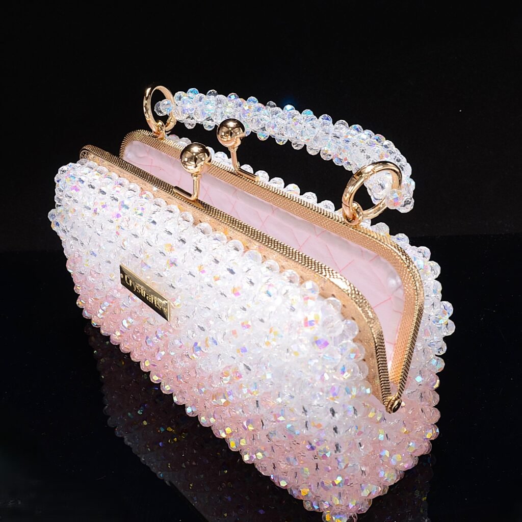 Slim Crystal Moon Bag