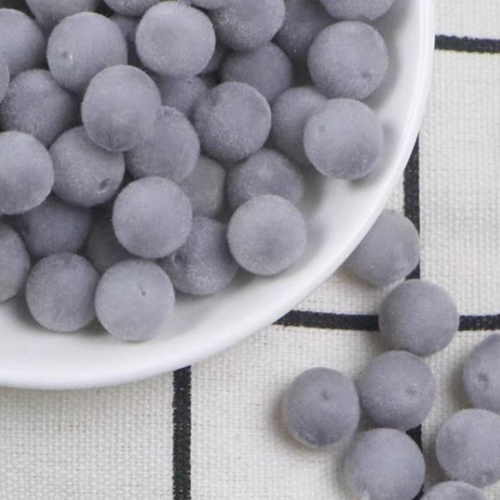 gray flocked