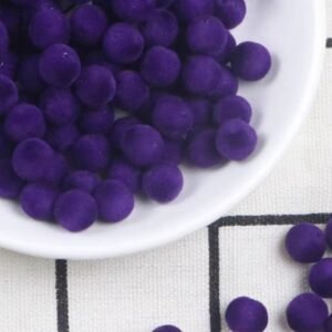 purple flocked