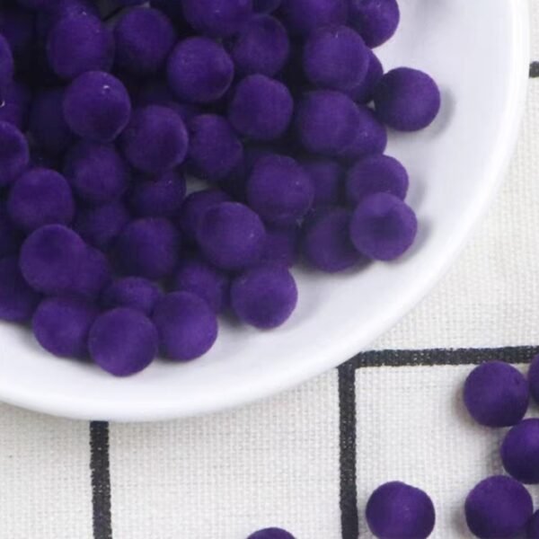 purple flocked