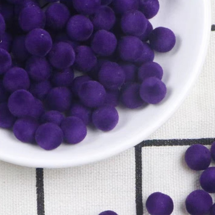 purple flocked