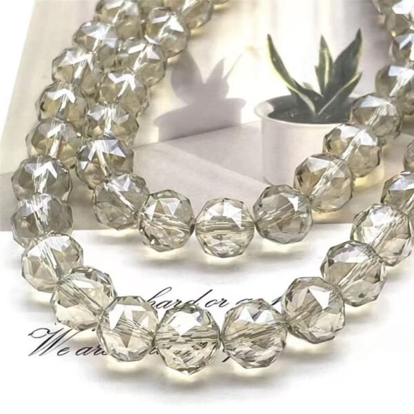 champagne silver floral