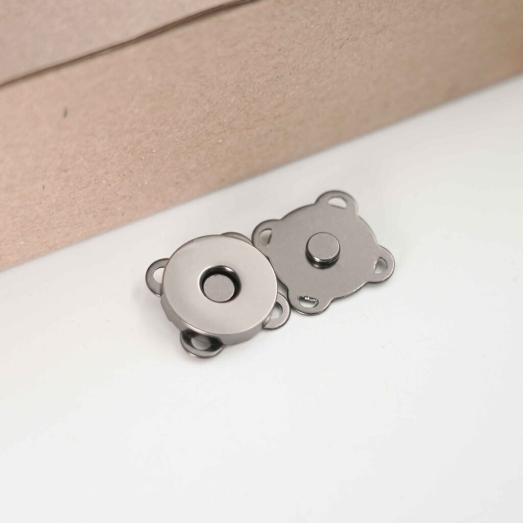 Gunmetal magnetic snap buttons for beaded bags and DIY bag closures