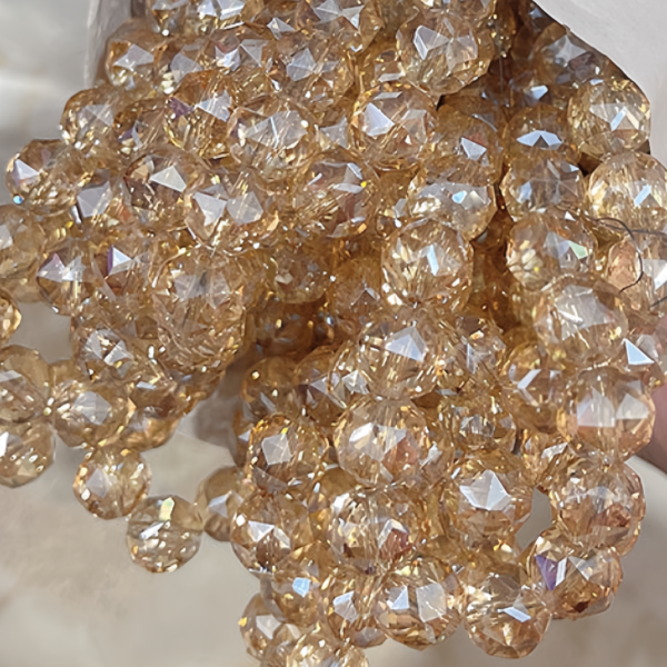 champagne gold floral