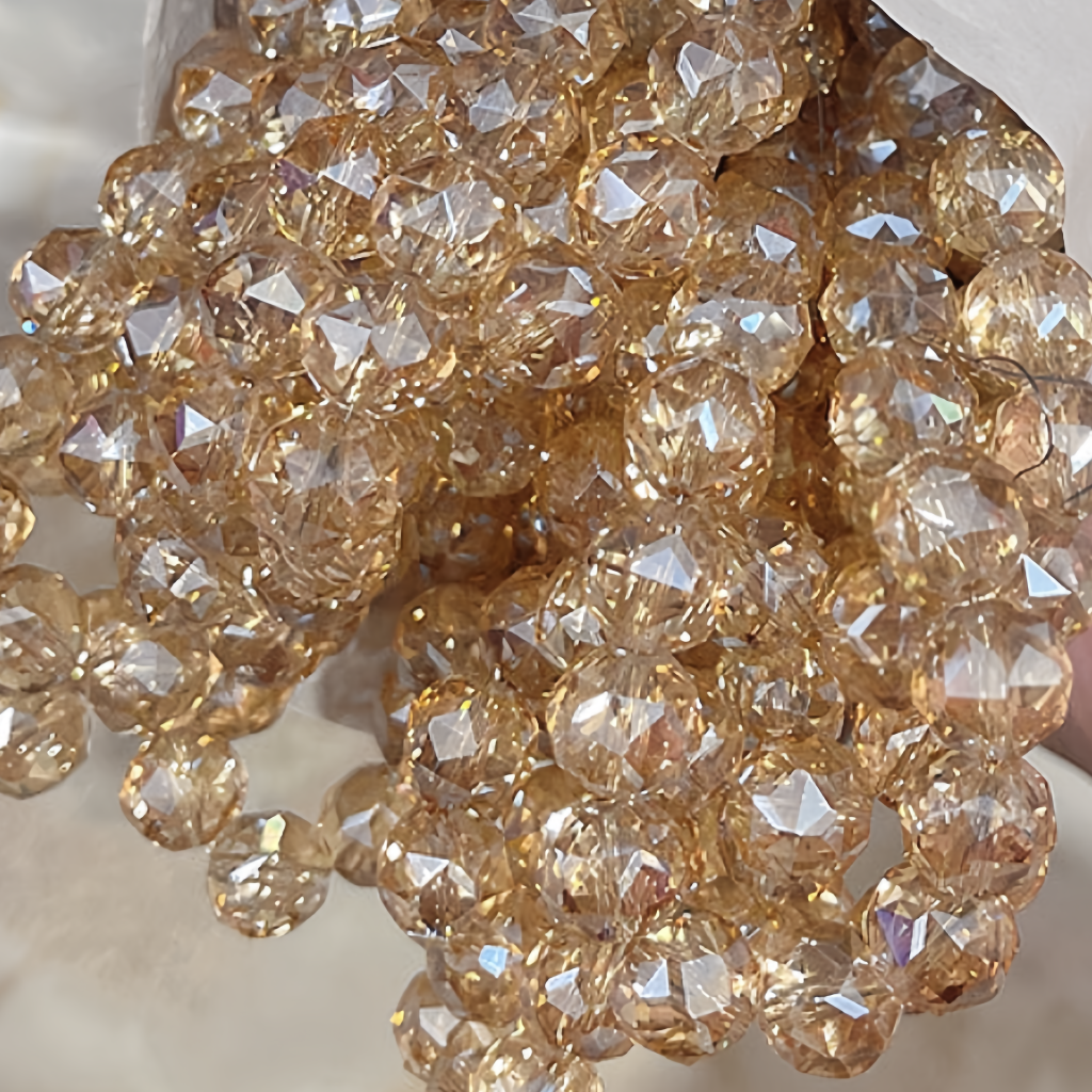 champagne gold floral