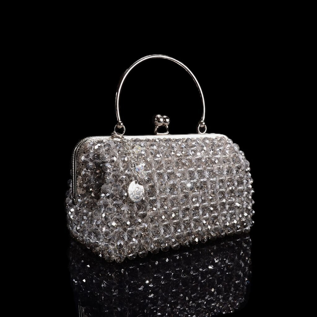 Classic Crystal Moon Bag 10mm Version Angled Side View
