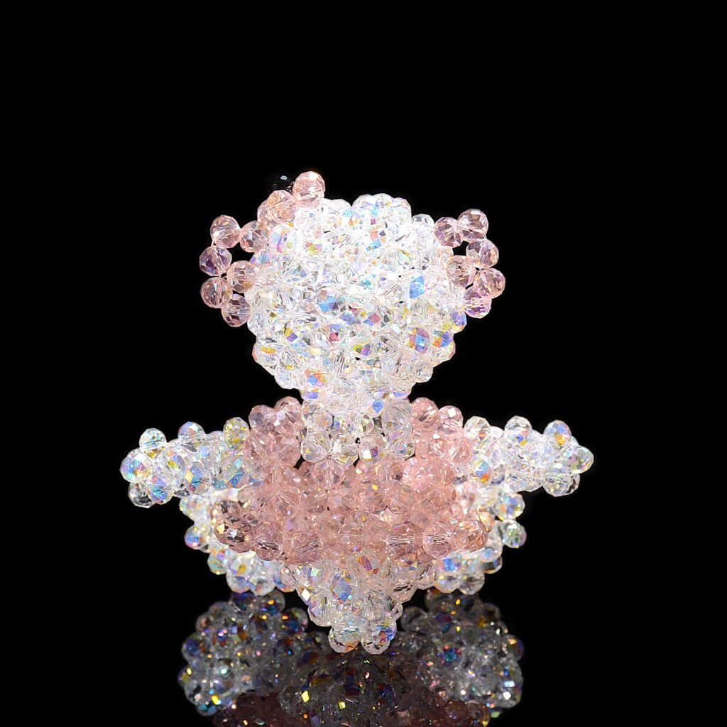 Handmade Crystal Beaded Teddy Bear