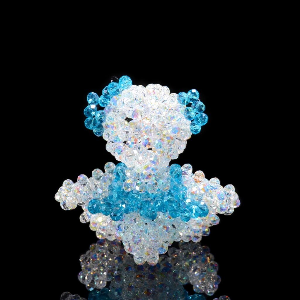 Handmade Crystal Beaded Teddy Bear