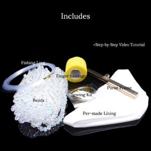 DIY Crystal Beaded Kiss Clutch Kit - Image 2