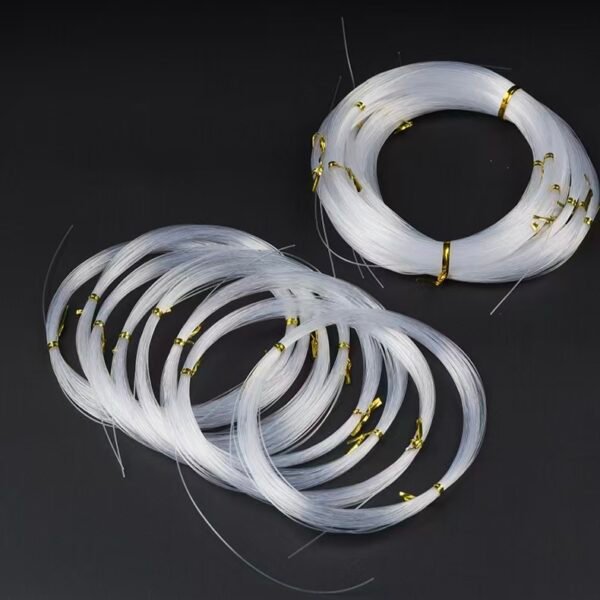 Beading fishing line for beaded bags in black and white