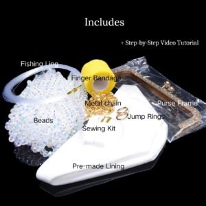 DIY Slim Crystal Moon Bag Kit - Image 2