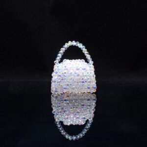 Mini Crystal Bag Charm Front View