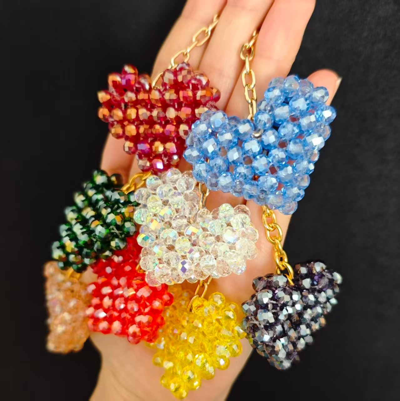Handmade Crystal Heart Charm - Image 4