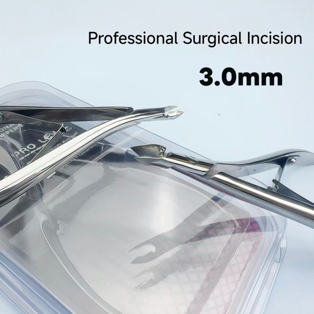 Precision swan scissors 3mm angled tip for thread end cutting