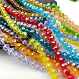 10mm Glass Crystal Briolette Beads