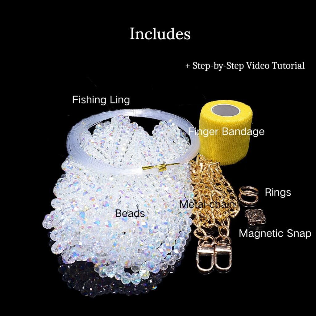 DIY Crystal Beaded Mini Bag Kit