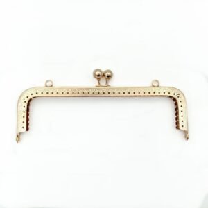 Gold 20cm standard metal frame clasp for beaded bags