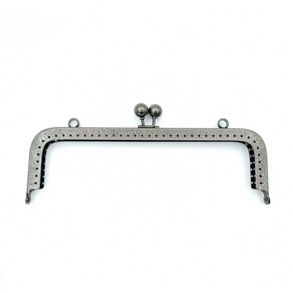 Gunmetal 20cm standard metal frame clasp for beaded bags