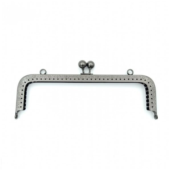 Gunmetal 20cm standard metal frame clasp for beaded bags