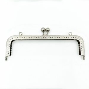 Silver 20cm standard metal frame clasp for beaded bags